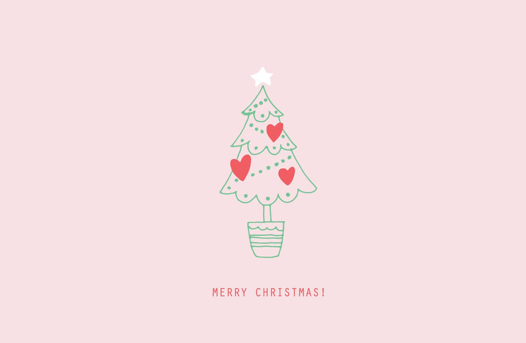 Christmas tree illustration. 