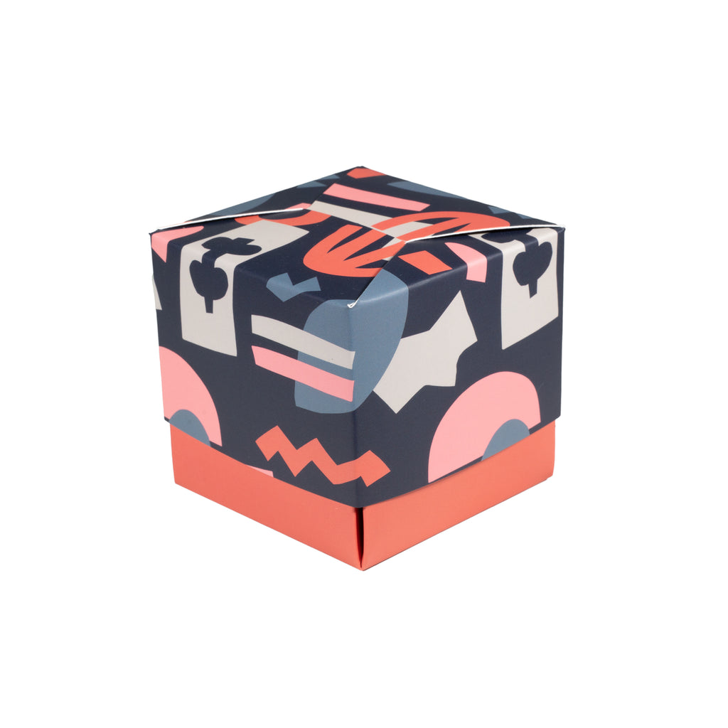 Abstract print gift box