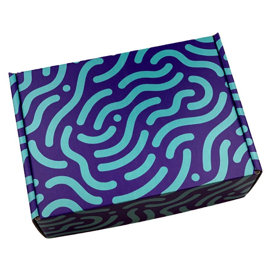 Gift Box - Blue pattern