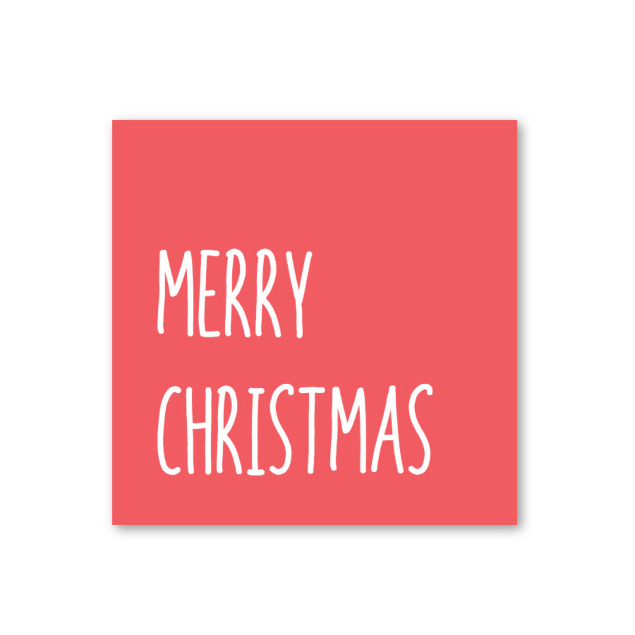 Red Merry Christmas Gift Card