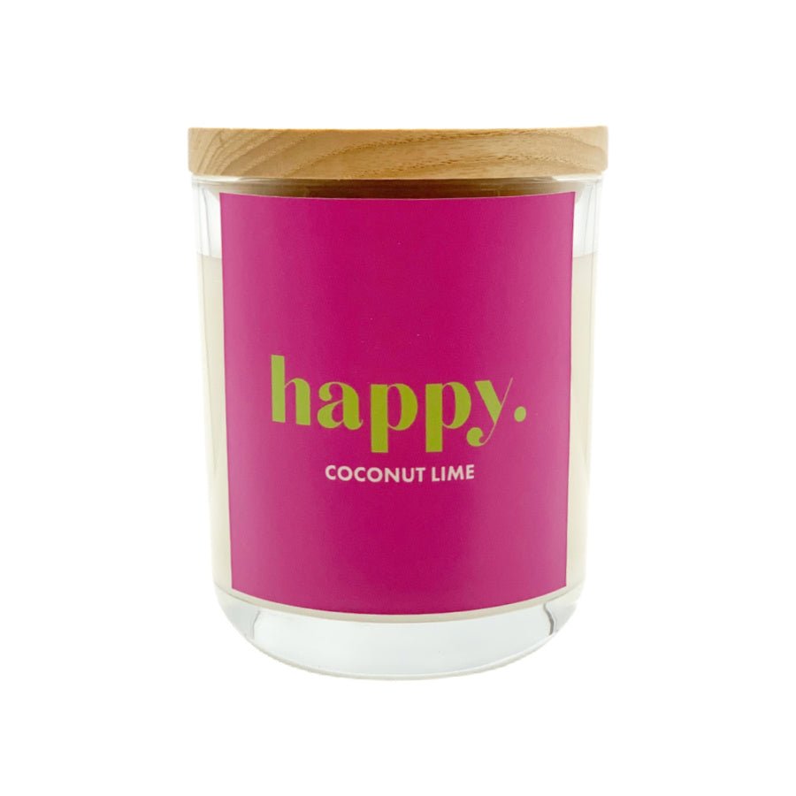 Soy wax candle coconut and lime