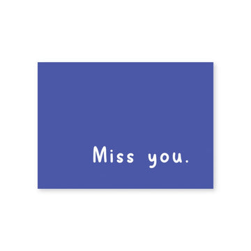Miss you gift card