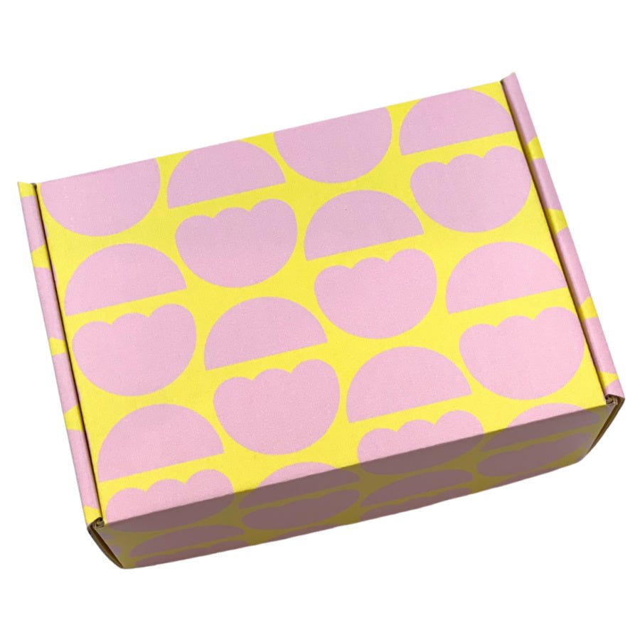 Gift Box - pink and yellow