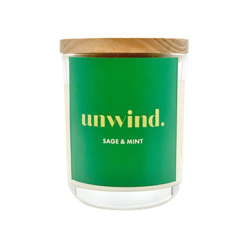 Soy wax candle sage and mint